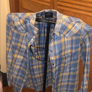 American Eagle Outfitters plaid shirt (size M)